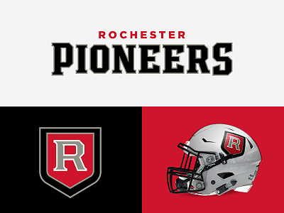 Rochester Pioneers design football new york pioneers rochester sports sports branding theuflproject typeface