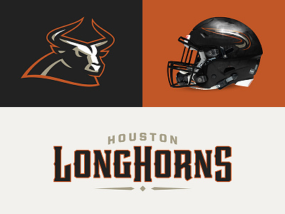 Houston Longhorns design font football houston longhorns sports sports branding theuflproject type design typeface