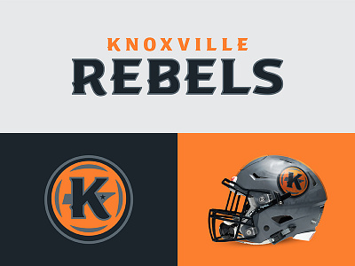 Knoxville Rebels design football knoxville rebels sports sports branding tennessee theuflproject typeface
