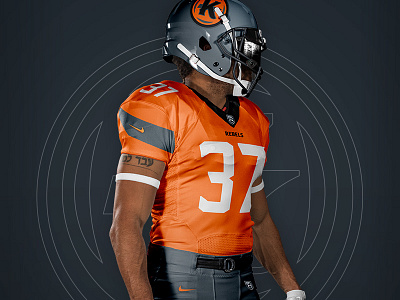 Knoxville Rebels Uniform design football knoxville rebels sports sports branding tennessee theuflproject uniform