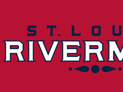 Rivermen Text fantasy logo rivermen sports st louis typography