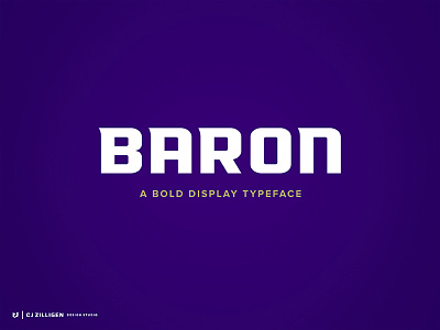 Baron Typeface display typeface font sports branding type typeface typography