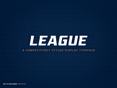 League Typeface Family font sports branding type type design typeface typography