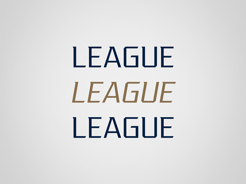 League Weights type design sports branding font type typeface typography
