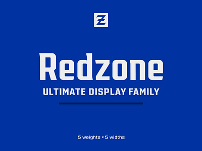 Redzone Display Family baseball branding font football sports sports branding type type design typeface typography