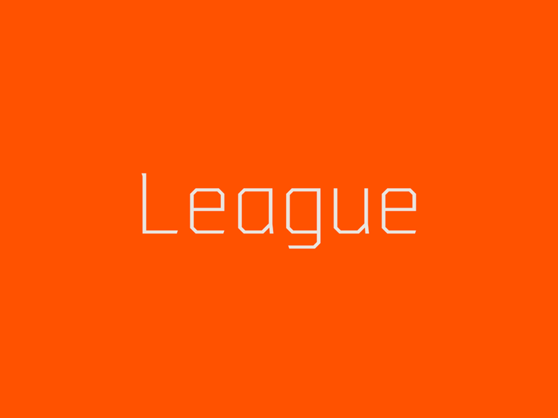 League 3.0 WIP font sports branding type typeface typography