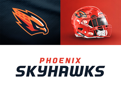 Phoenix Skyhawks on Behance branding font football illustration logo sports sports branding theuflproject type design typography ufl