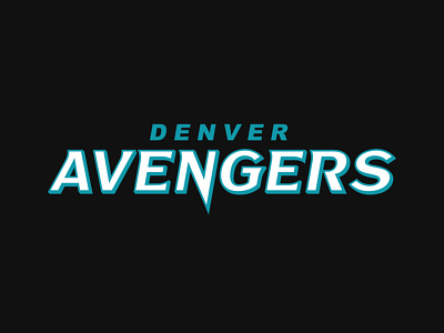 Denver Avengers on Behance design font football logo sports sports branding theuflproject typeface typography