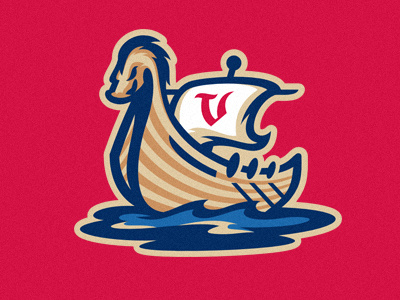 Voyagers baseball boat dragon logo ship sports viking voyagers water wood