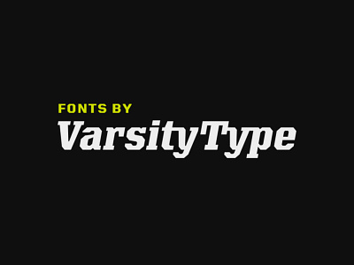 VarsityType.com branding design font sports sports branding type type design typeface typography