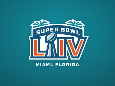 Super Bowl LIV branding design football illustration logo nfl sports sports branding super bowl