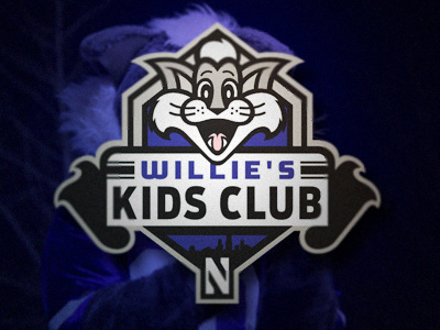 Willie's Kids Club club kids logo northwestern sports wildcat willie