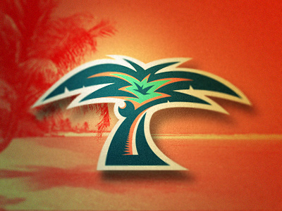 Tropic beach logo sports summer tree tropic