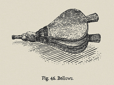 Blacksmith Series - Bellows bellow blacksmith crosshatch illustration india ink old fashion old school pen and ink stipple vintage