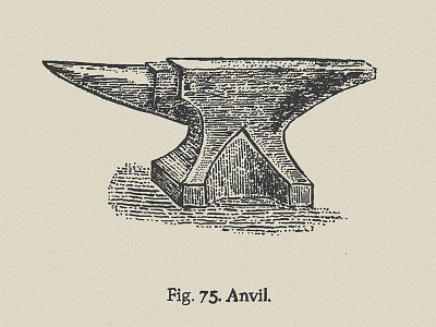 Blacksmith Series - Anvil anvil blacksmith crosshatch engraving illustration india ink old fashion old school pen and ink stippling