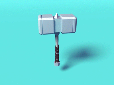 Hammer Time 3d animation blender game design weapon
