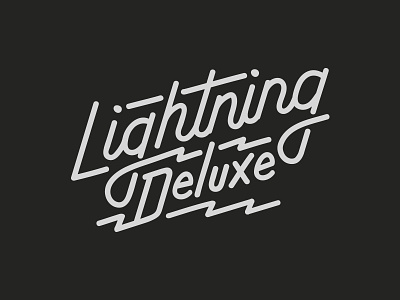 Lightning Deluxe lettering logo