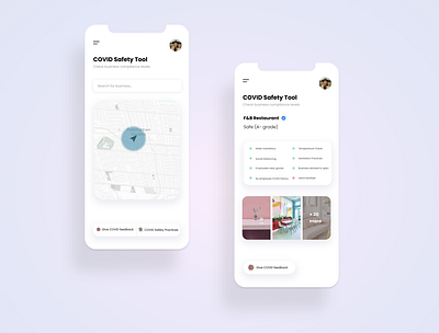 COVID-19 Safety Tool app app design compliance corona corona virus coronavirus covid covid 19 covid 19 covid19 safety tool ui