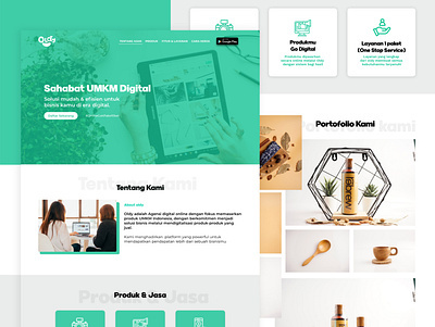 Landing Page - Oldy Indonesia design typography ui ux web website