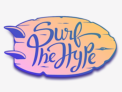 Surf The Hype Logo logo typography