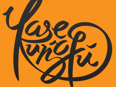 Yasekungfú art blog logo typography