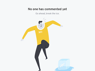 Go ahead...break the ice app design illustration minimal typography ux web