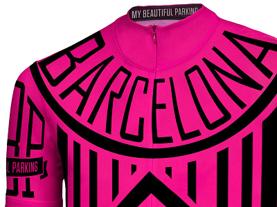 Barcelona Pink Maillot barcelona bike cycling jersey magenta maillot ​​bicycle