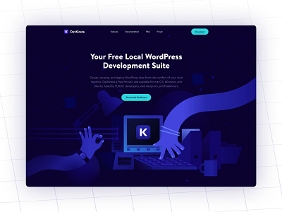 DevKinsta - Landing Page app branding brandingkinsta design desktop graphic design illustration landing page product ui ux website