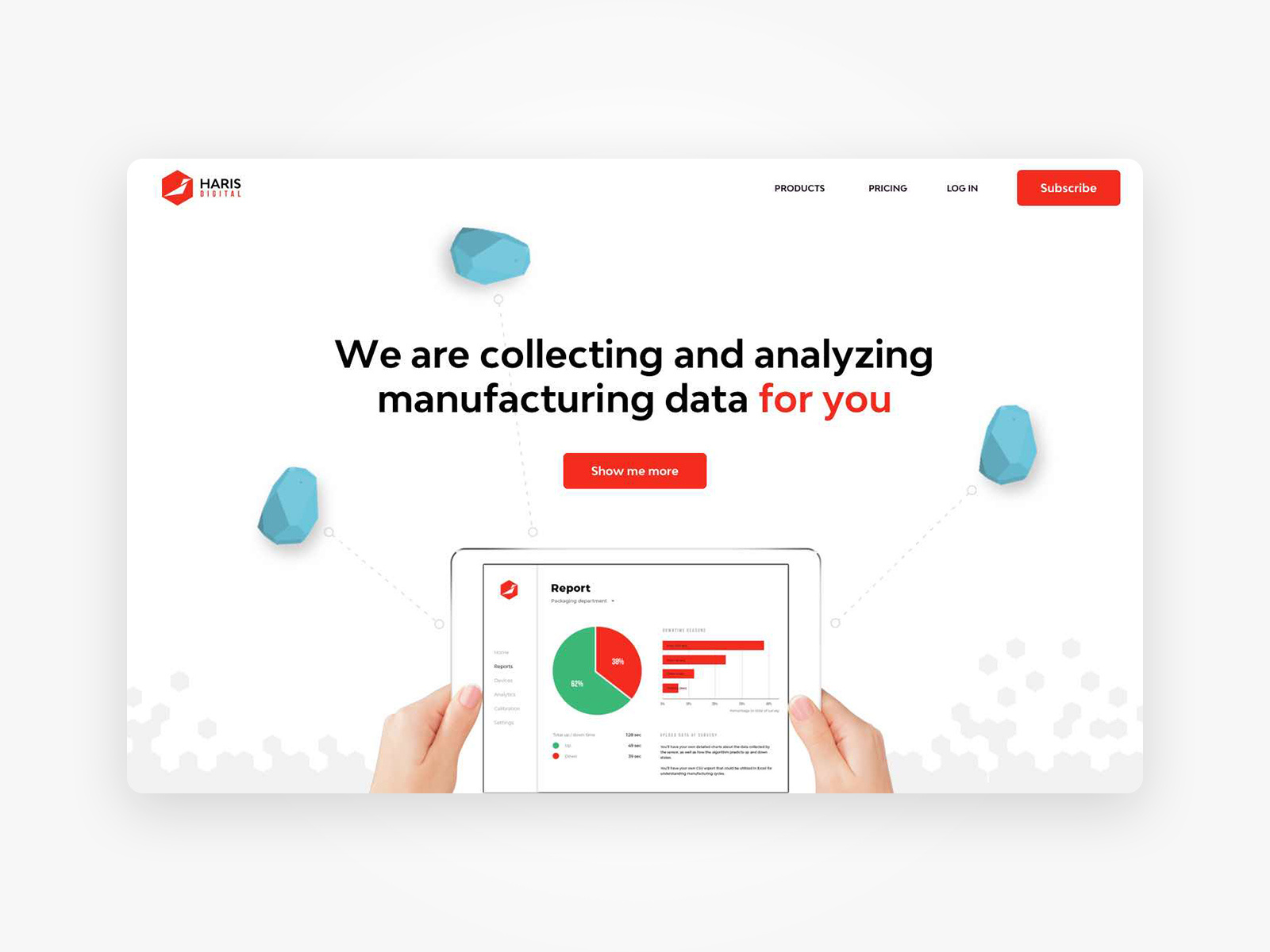 Haris Digital Homepage by Attila Szegedi on Dribbble