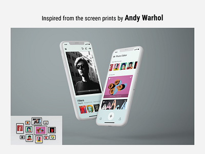 UI Screens inspired by Artists/Designers - Andy Warhol artist concept designer inspiration interaction interface screens ui