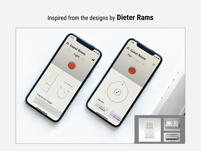 UI Screens inspired by Artists/Designers - Dieter Rams artist concept designer inspiration interaction interface screens ui