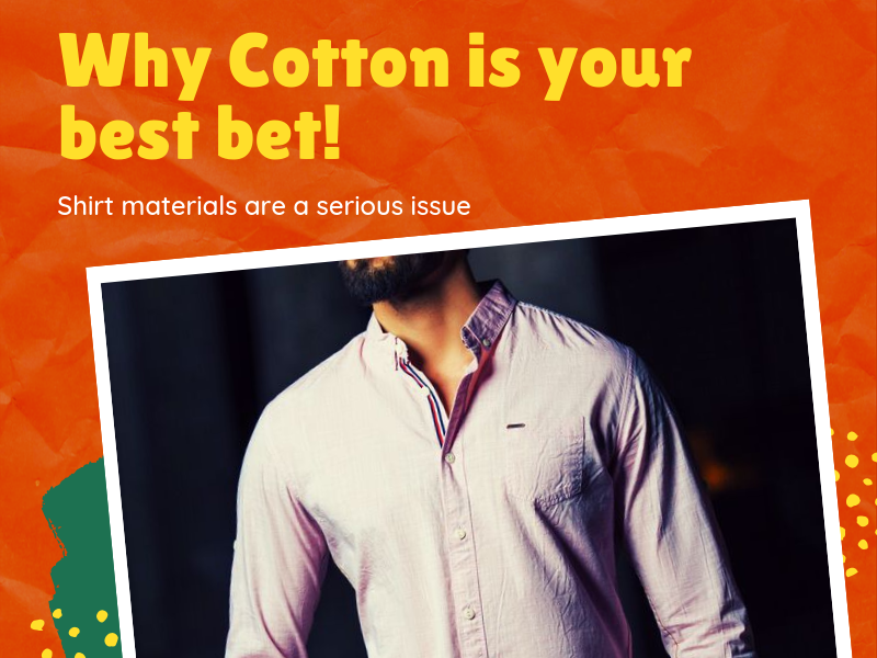 Why Cotton is your best bet! by Yaseen Khan on Dribbble