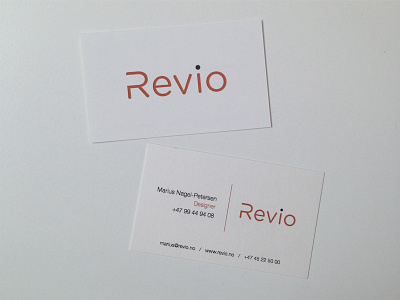 Business card Revio business businesscard card design logo logodesign