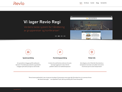 Revio Website design development revio website