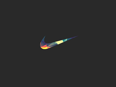 Nike2 colors dark logo nike poly