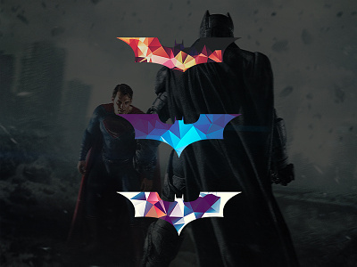 Batman-logo awesome batman design logo polygons superman