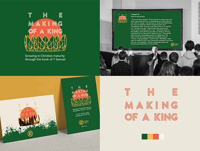 The Making of a King branding church design design graphic design illustraion typogaphy