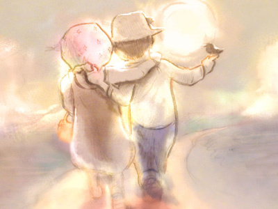 Embrace In The Sun book childrens illustration