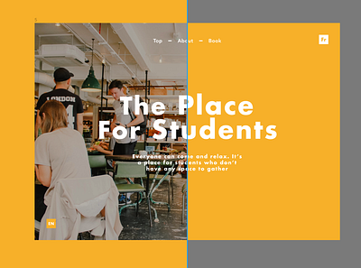 Third place design site typography ui web