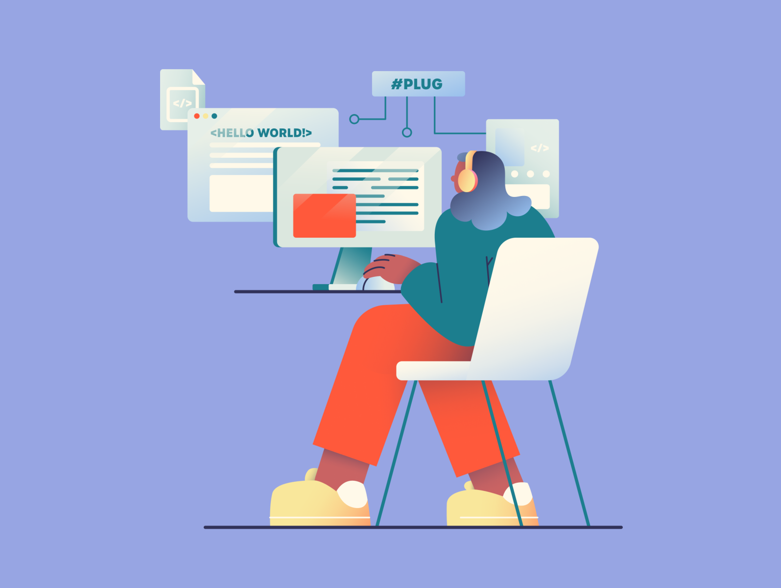 Developer by Julia K on Dribbble