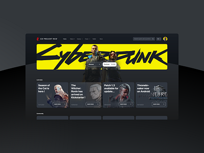 Redesign du site officiel de CD PROJEKT RED