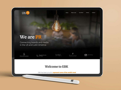 EBK - Public Relation design ui website website design