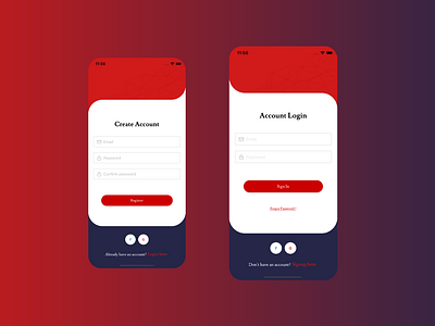 Auth Screen by Abed Zim on Dribbble