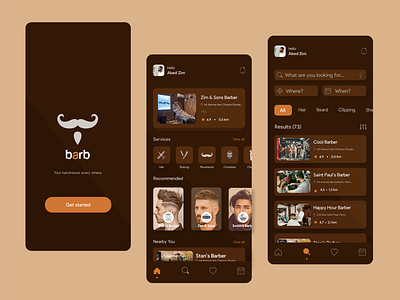 Barber App Concept