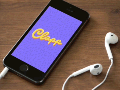 Clapp - Navigation 1 after effects animation app branding clapp ios lettering motion motion design motion graphics