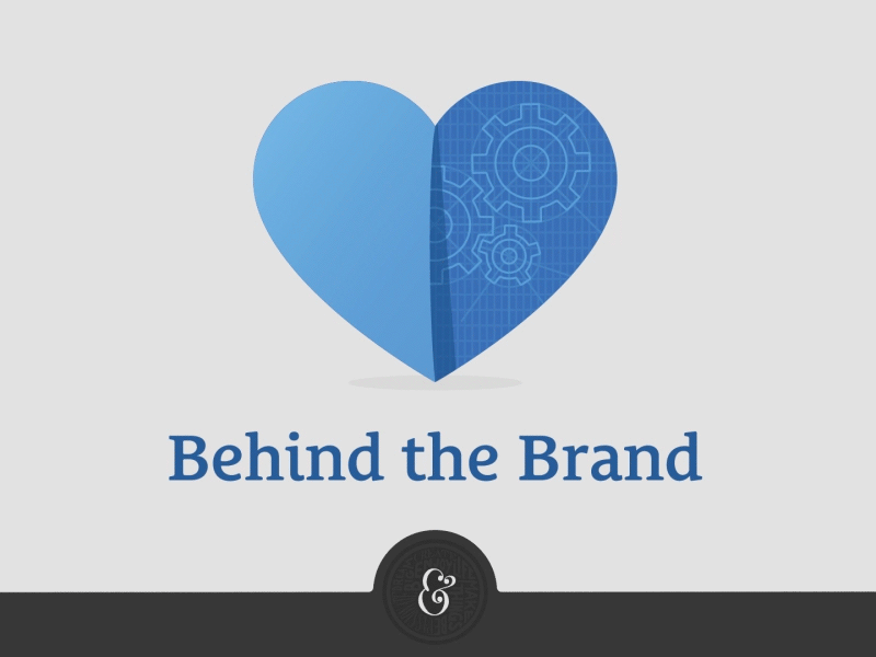 Behind The Brand animation behind the brand blueprint branding community gears heart motion graphics mowe podcast seanwes
