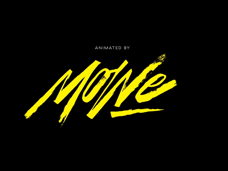 Mowe Title after effects animation lettering motion movie mowe relampago rlmpg videogame yellow