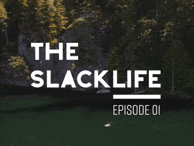 The Slacklife Episode 1 after effects animation canada design motion graphics opening slackline title title animation title sequence type typography