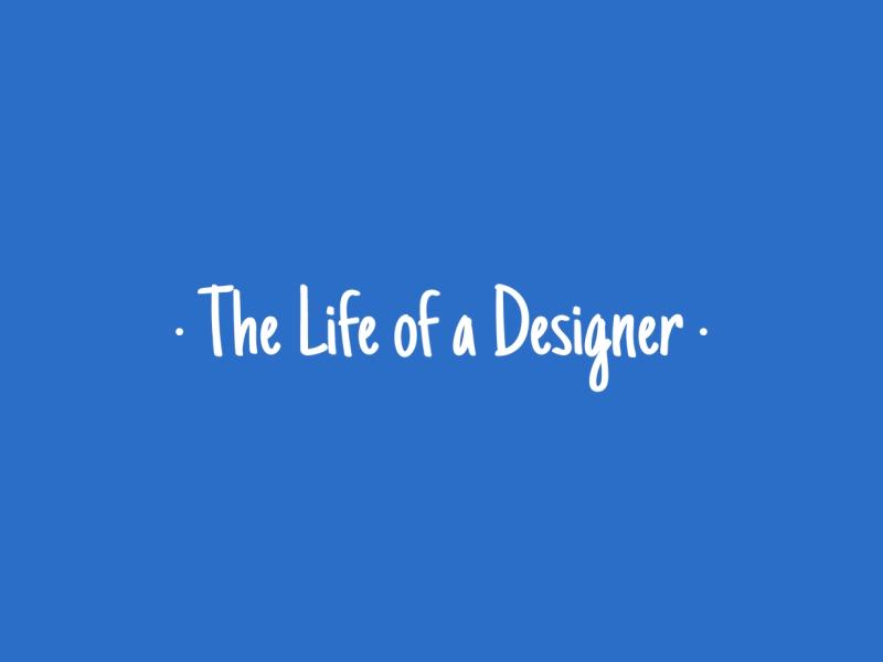 The Life of a Designer animation bounce design designer lettering letters motion personal text typography