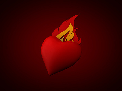 Burn 3d burn c4d cinema 4d heart